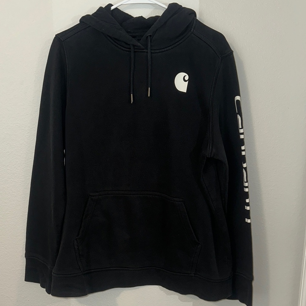 Carhartt Black Hoodie with Logo